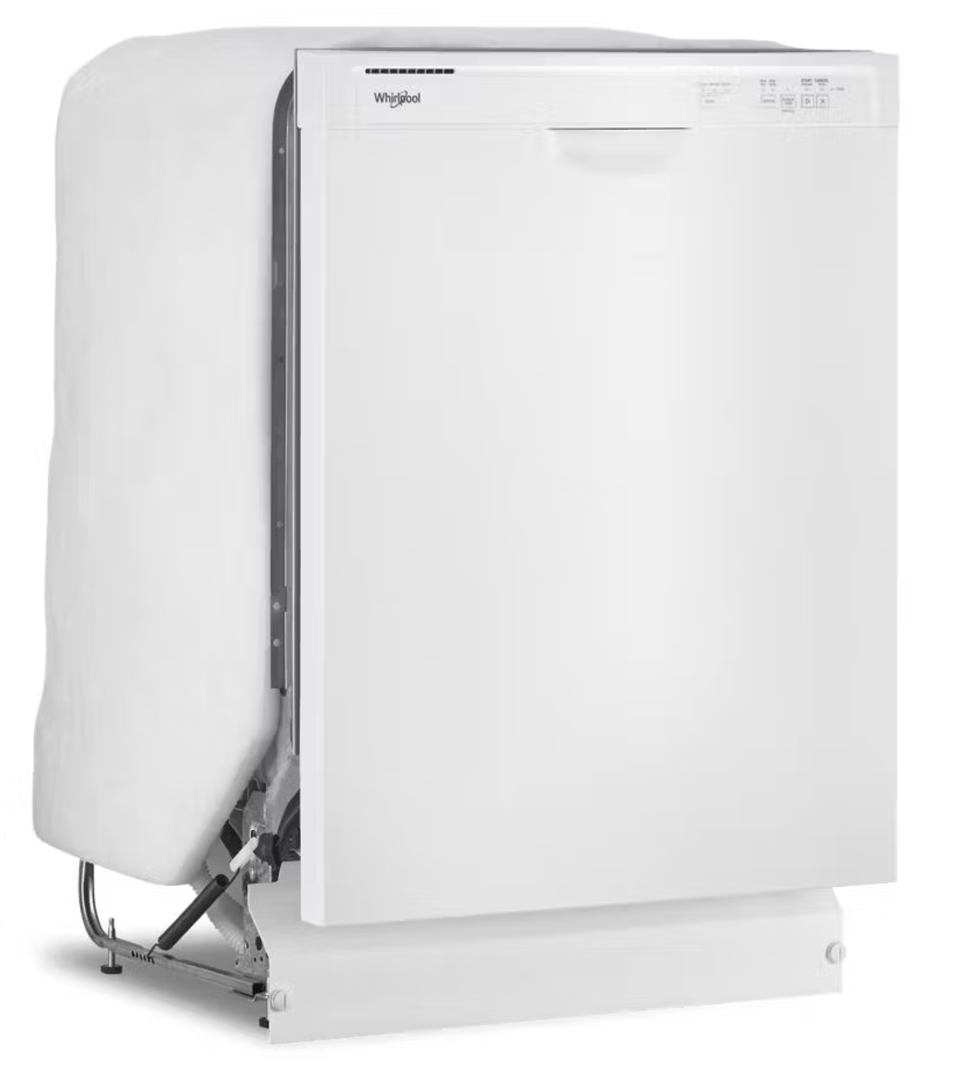 Wdf331pamw whirlpool 24 inch full console dishwasher with 12 place
